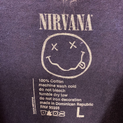 Nirvana Blue Monochrome In Utero Rock tshirt Size Large