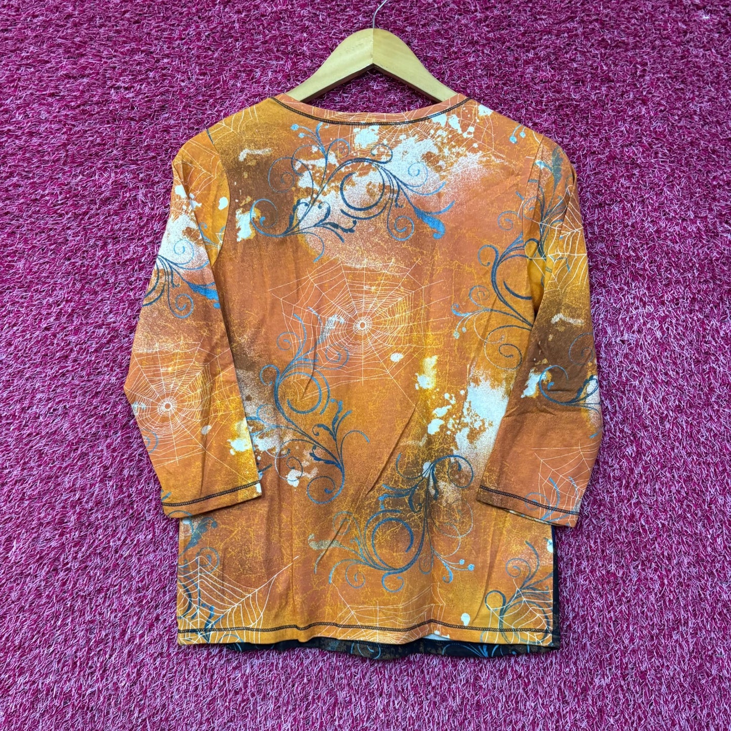 Jason Maxwell Halloween Themed Witch 3/4 Sleeve T-Shirt Small