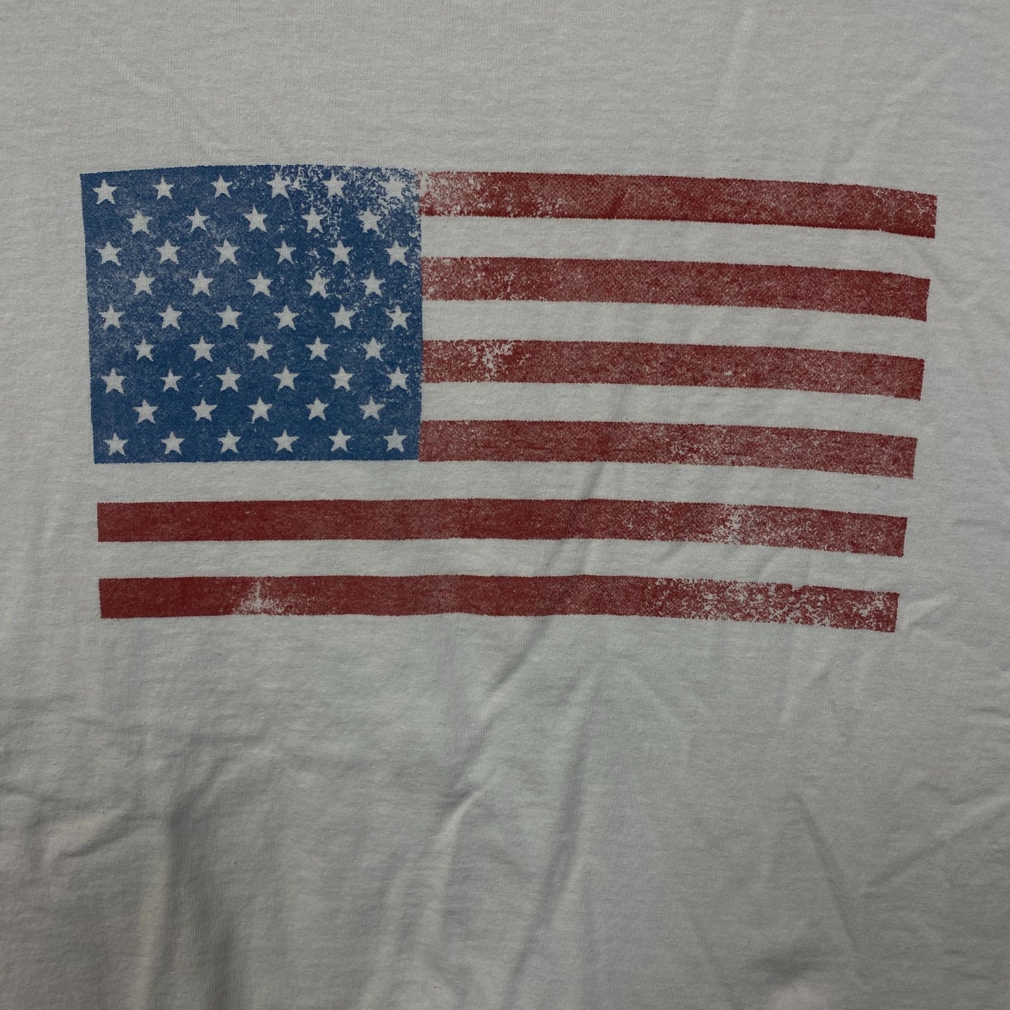 Junk Food Brand Distressed American Flag Graphic T-Shirt Large