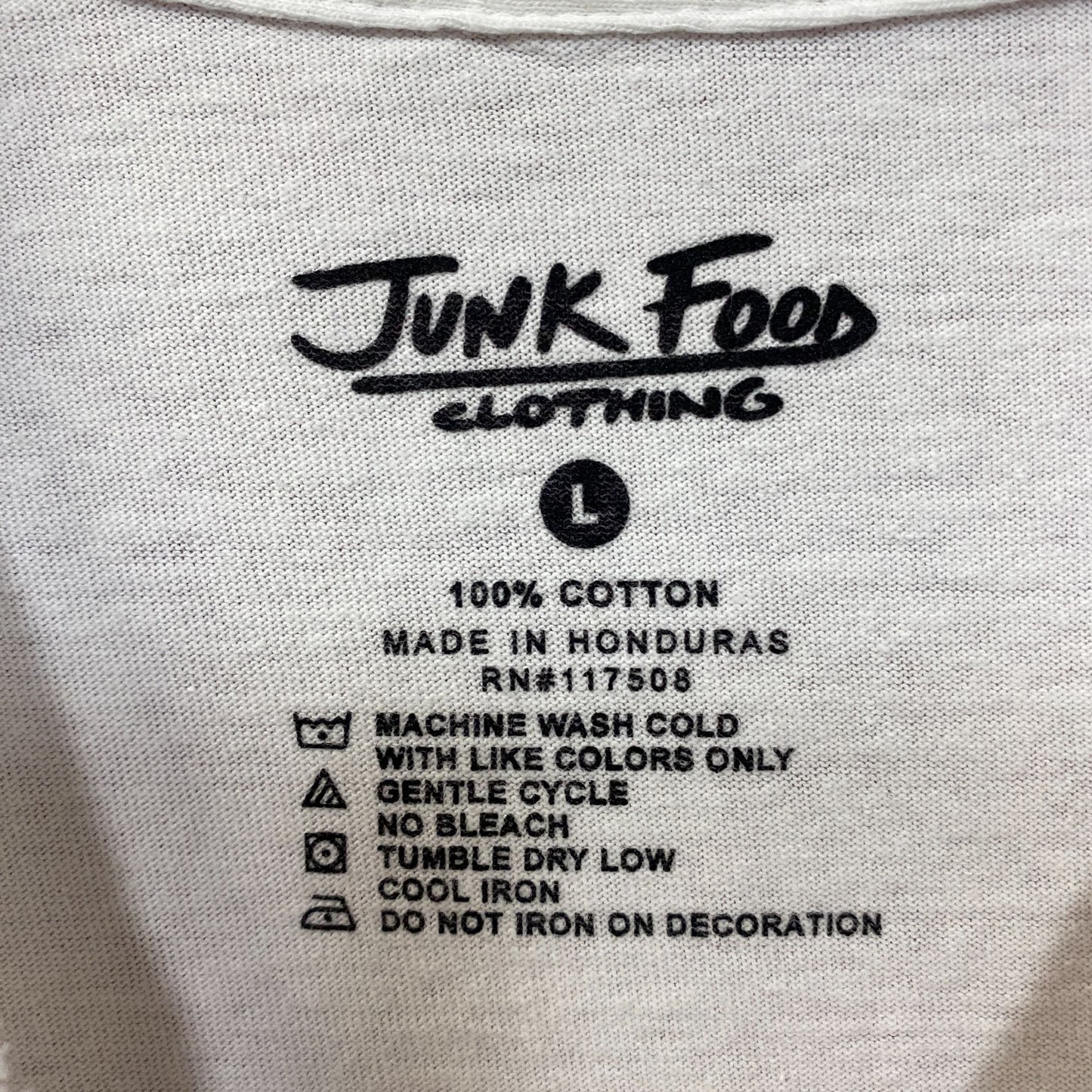 Junk Food Brand Distressed American Flag Graphic T-Shirt Large