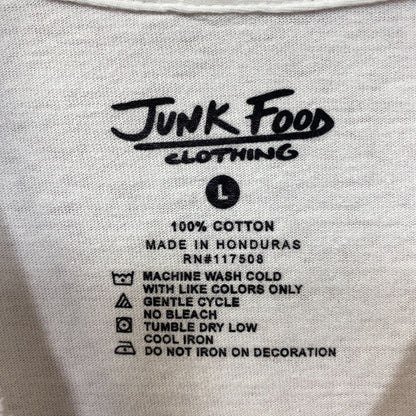 Junk Food Brand Distressed American Flag Graphic T-Shirt Large