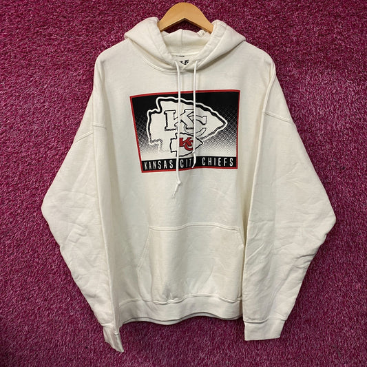 Junk Food Clothing Kansas City Chiefs Retro Style Graphic Pullover Hoodie XL