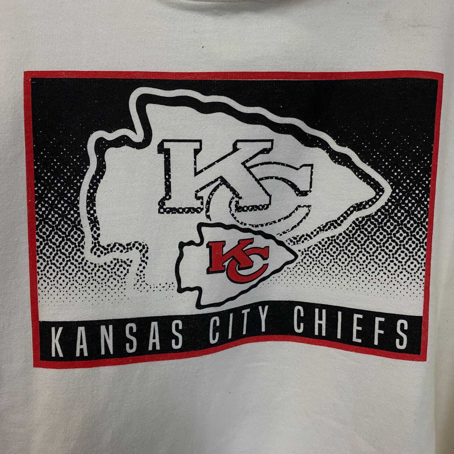 Junk Food Clothing Kansas City Chiefs Retro Style Graphic Pullover Hoodie XL