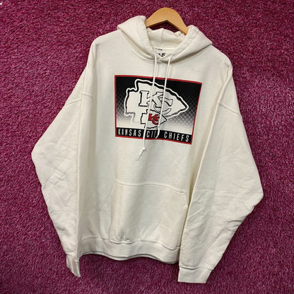 Junk Food Clothing Kansas City Chiefs Retro Style Graphic Pullover Hoodie XL
