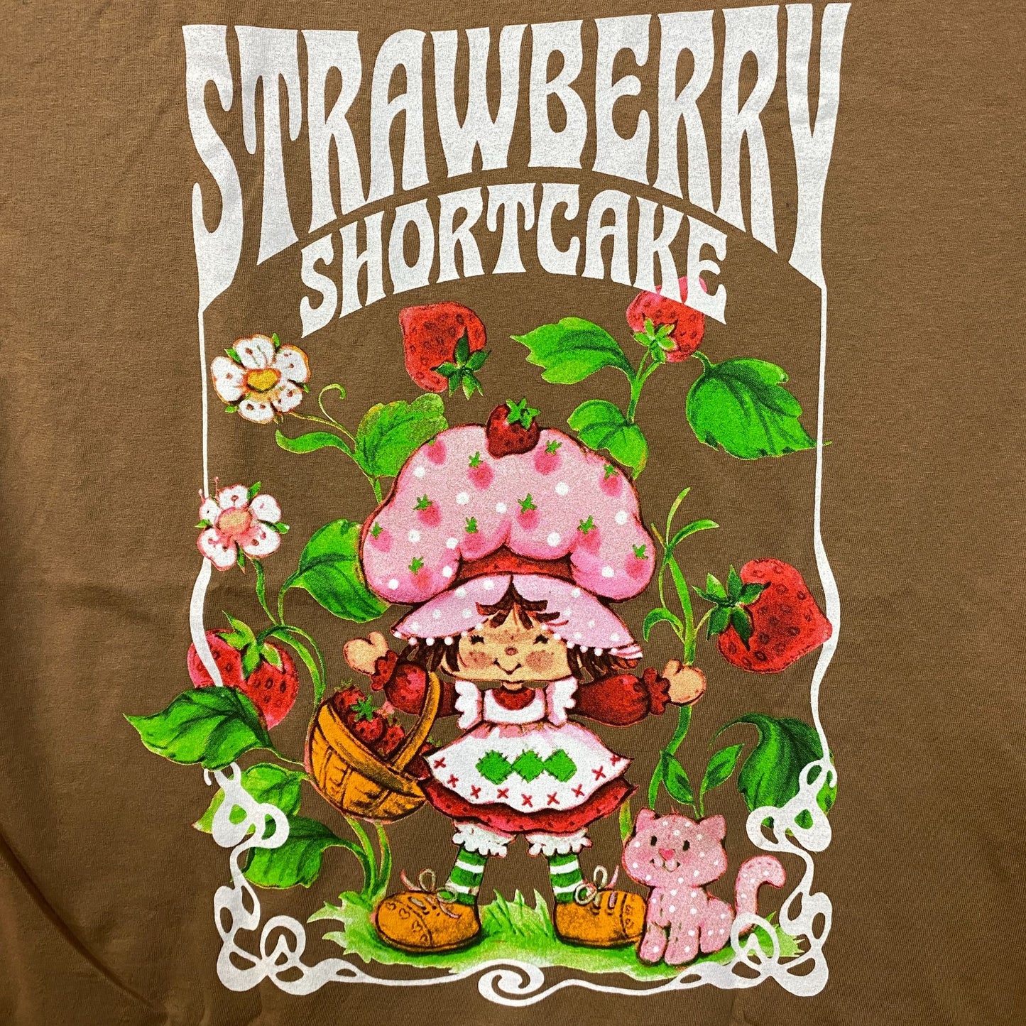 Strawberry’s Shortcake Women's Cute Mineral Wash Tshirt size Medium