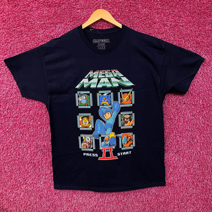 Mega Man Press Start II Retro Graphic T-Shirt XL