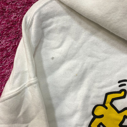 Keith Haring Dancing Figures Graphic Art Hoodie Medium