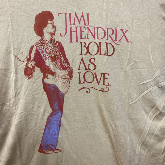 Jimi Hendrix Bold as Love Vintage Style Tissue T-Shirt Small
