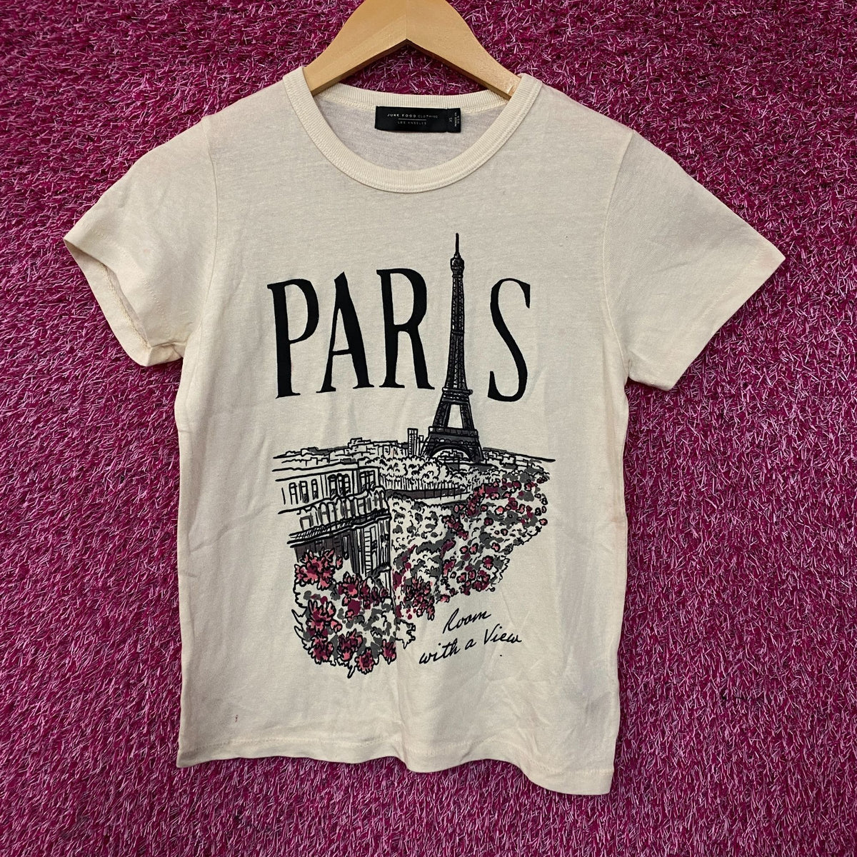 Junk Food Clothing Paris Room with a View Women's Original Tee XS