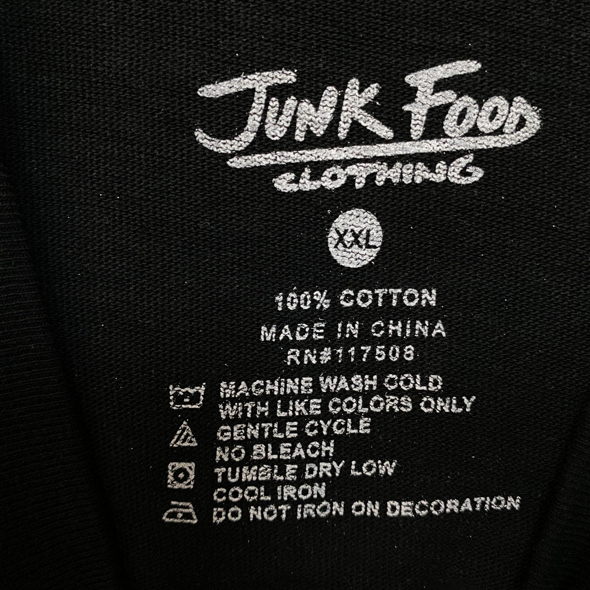 Junk Food Clothing USA Mock Neck Crop T-Shirt 2XL