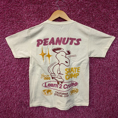 Peanuts Snoopy Skate Camp Graphic T-Shirt Medium