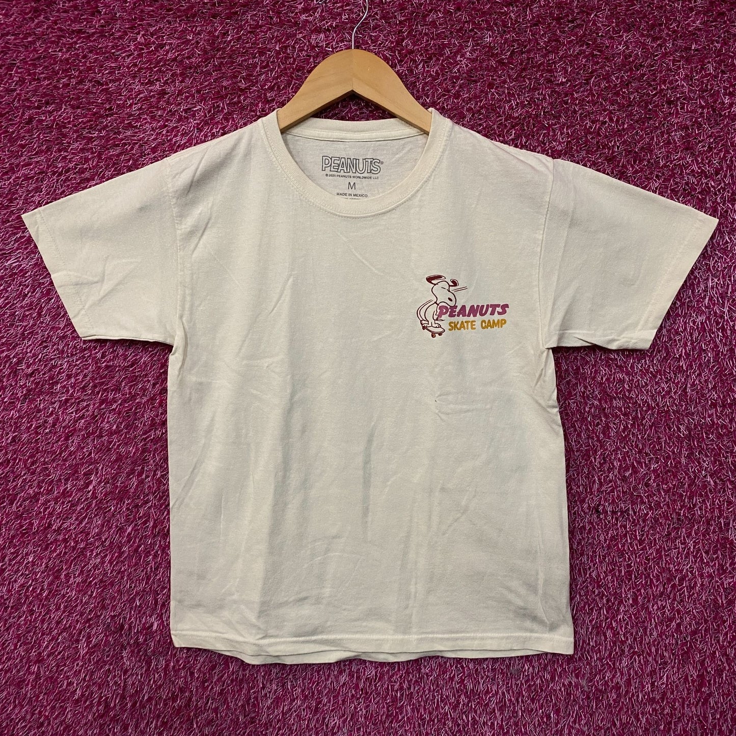 Peanuts Snoopy Skate Camp Graphic T-Shirt Medium