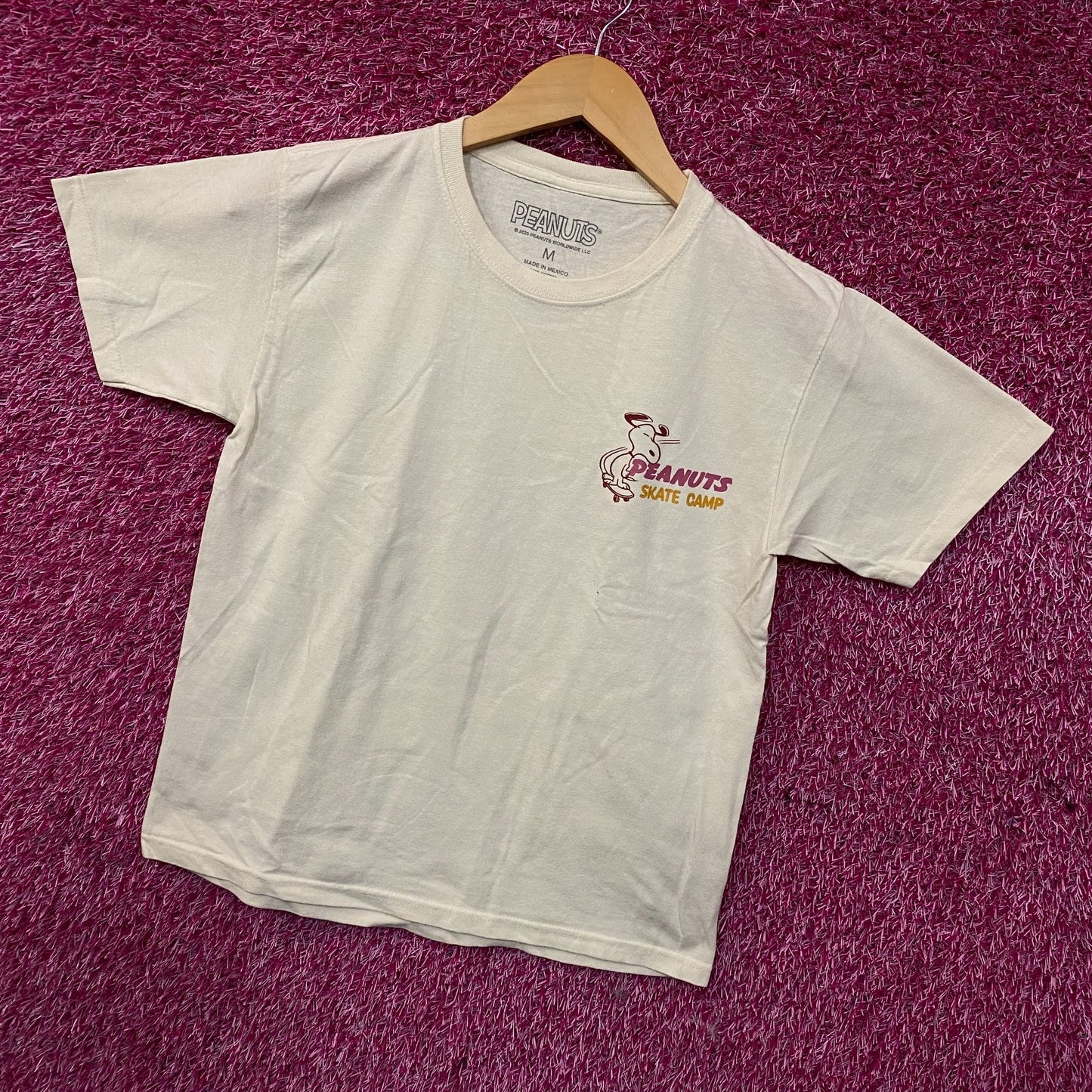 Peanuts Snoopy Skate Camp Graphic T-Shirt Medium