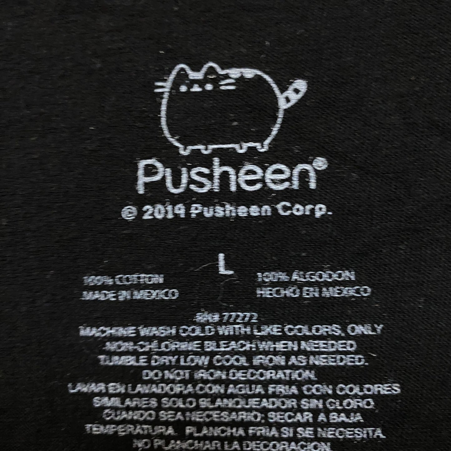 DJ Pusheen Beat da Beat Up Kawaii Pusheen The Cat Crop Top L