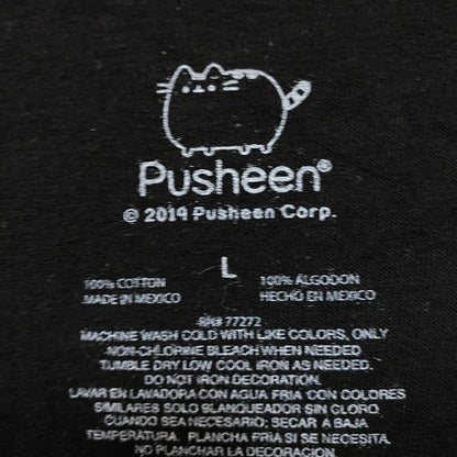 DJ Pusheen Beat da Beat Up Kawaii Pusheen The Cat Crop Top L