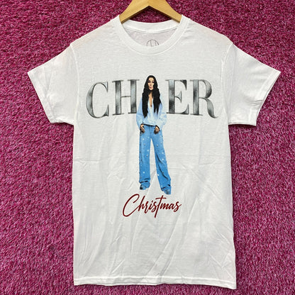 Cher Christmas Short Sleeve Graphic T-Shirt Small