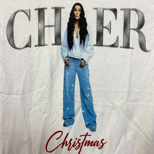 Cher Christmas Short Sleeve Graphic T-Shirt Small