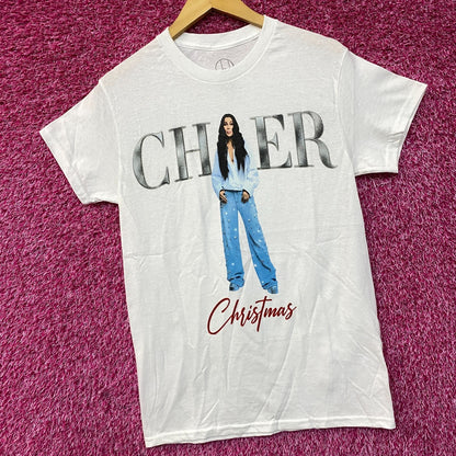 Cher Christmas Short Sleeve Graphic T-Shirt Small