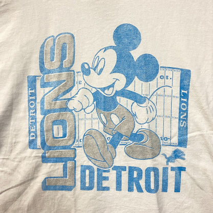 Disney x Junk Food NFL Detroit Lions Mickey Mouse Field T-Shirt Medium