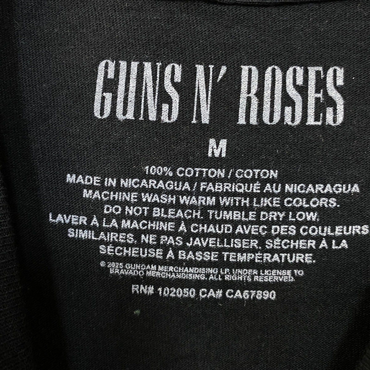 Guns N' Roses Skeleton 1987 Tour T-Shirt Medium