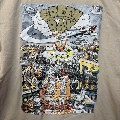 Green Day doookie On Tan T-Shirt XL