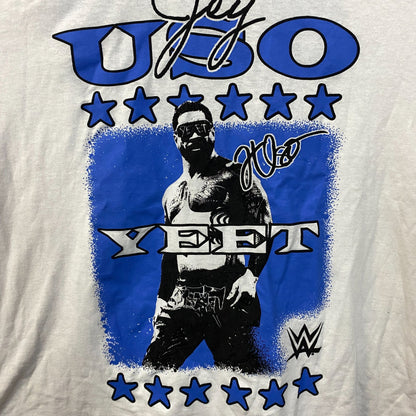 WWE Ripple Junction White Jey Uso Yeet Ringer T-Shirt 3XL