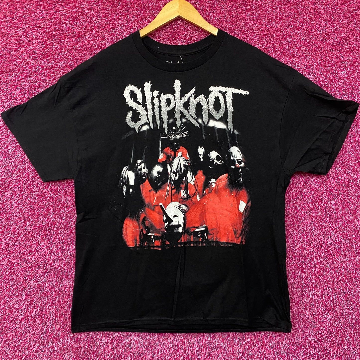 Slipknot Heavy Metal Band Self-Titled Album Cover Art T-Shirt XL