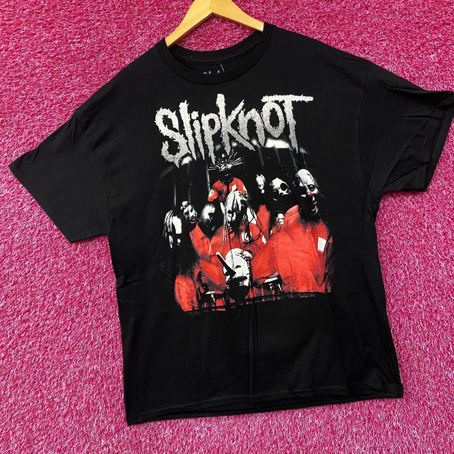 Slipknot Heavy Metal Band Self-Titled Album Cover Art T-Shirt XL