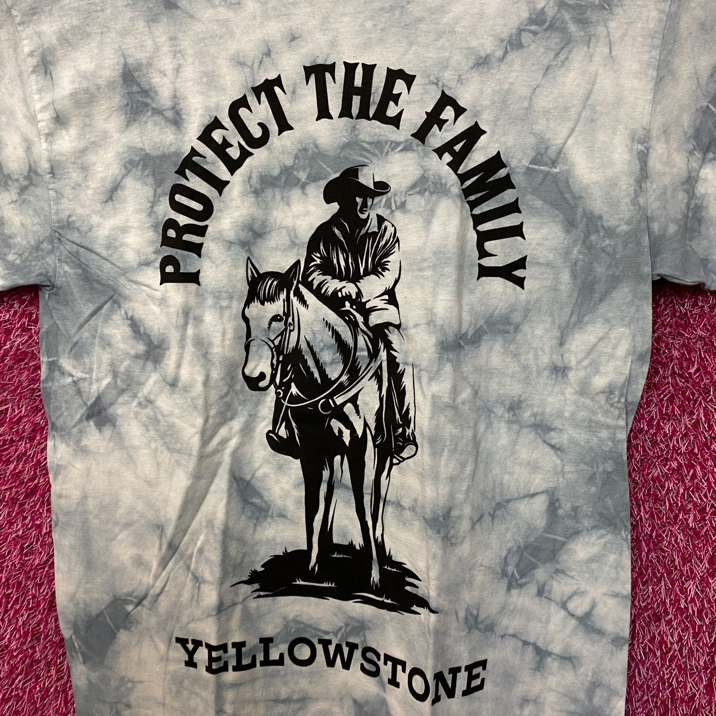 Yellowstone Protect the Family Paramount TV Series Tie Dye M