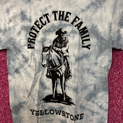 Yellowstone Protect the Family Paramount TV Series Tie Dye M