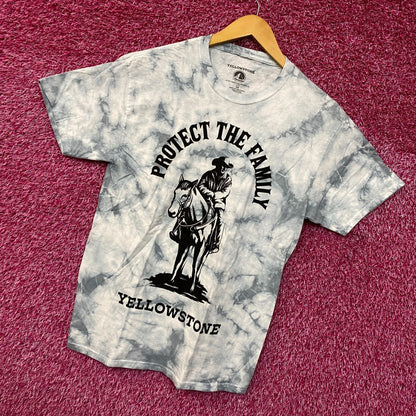 Yellowstone Protect the Family Paramount TV Series Tie Dye M