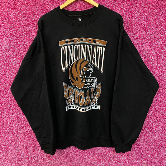 Cincinnati Bengals NFL Helmet Logo Crewneck Sweatshirt XXL