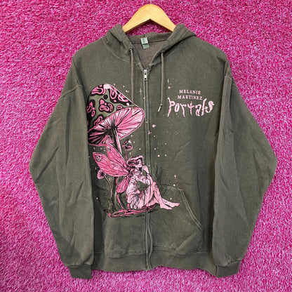 Melanie Martinez Portals Mushroom Fairy Hoodie Zip Up Size Large