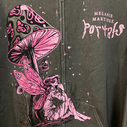 Melanie Martinez Portals Mushroom Fairy Hoodie Zip Up Size Large