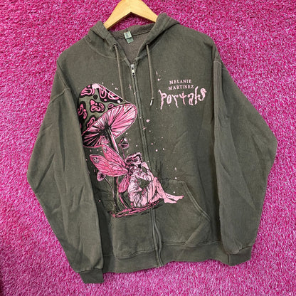 Melanie Martinez Portals Mushroom Fairy Hoodie Zip Up Size Large