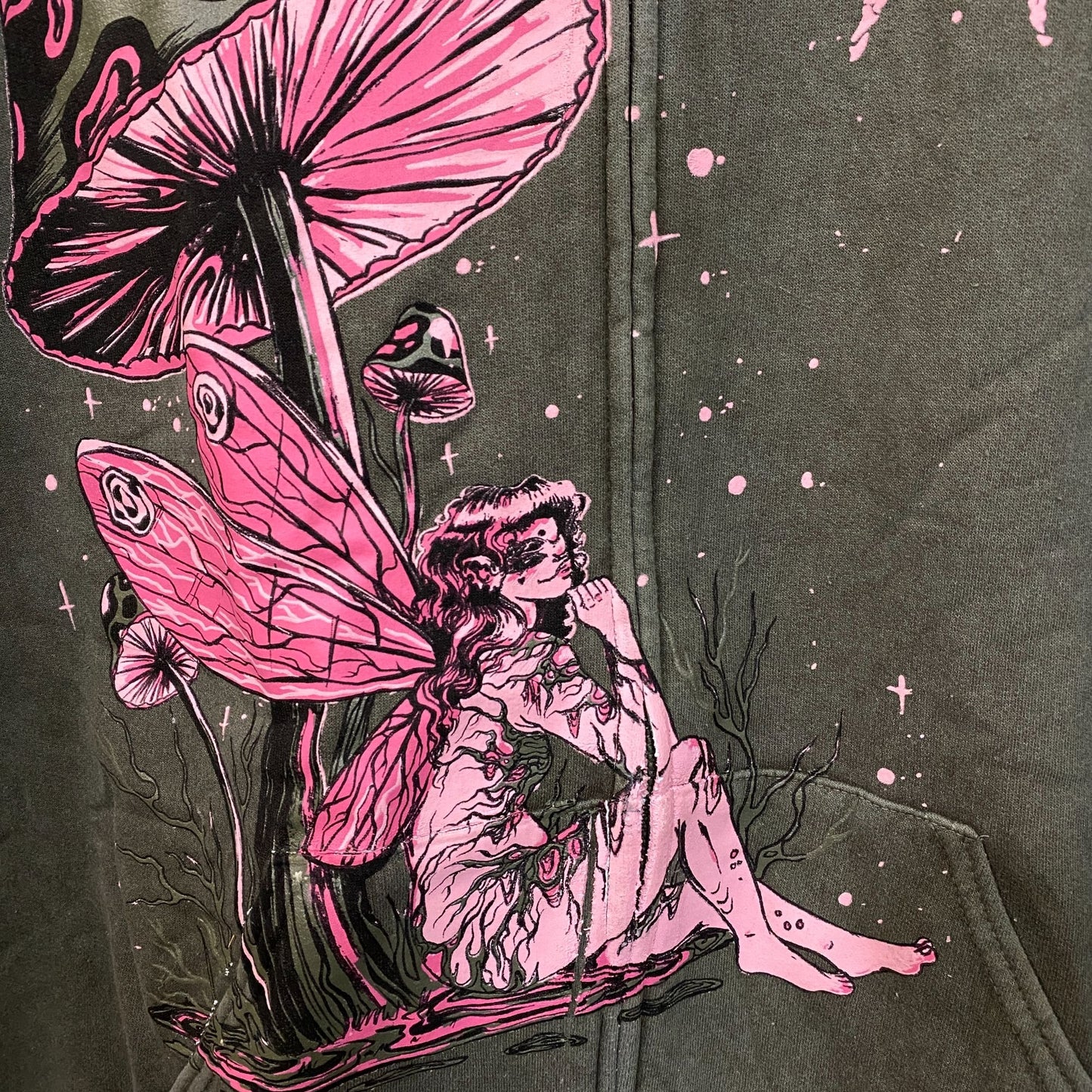 Melanie Martinez Portals Mushroom Fairy Hoodie Zip Up Size Large