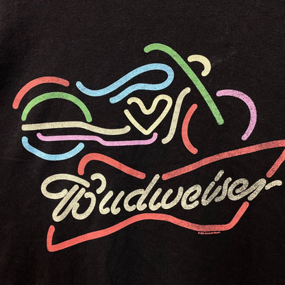 Junk Food Budweiser Neon Graphic T-Shirt Medium