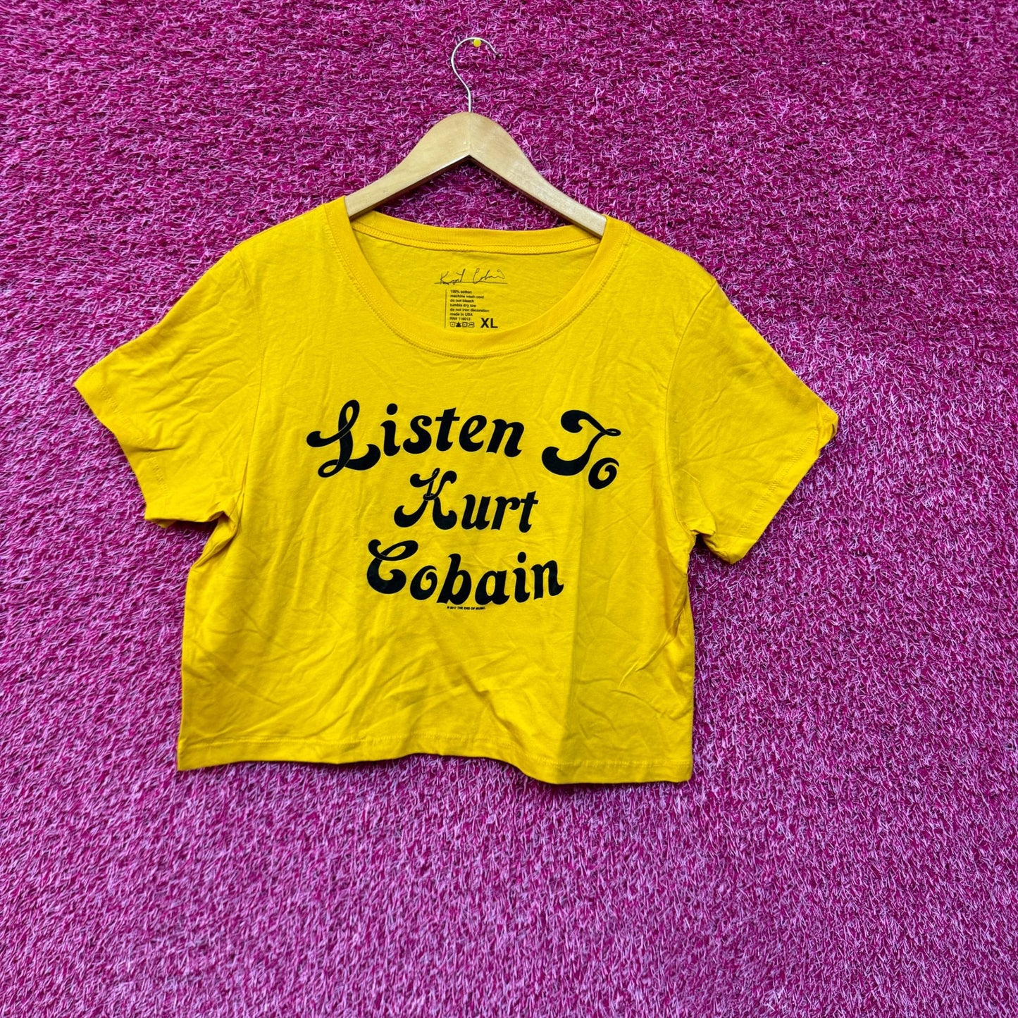Kurt Cobain Nirvana crop top size XL