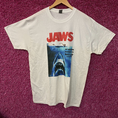 American Classics Jaws Retro Movie Poster Graphic T-shirt Large