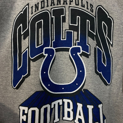 Junk Food Clothing Indianapolis Colts Heathered Gray Classic Crew Pullover Sweatshirt Large
