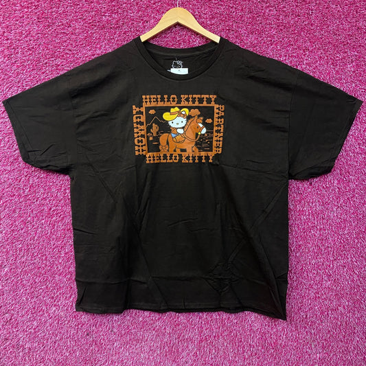 Sanrio Hello Kitty Desert Rodeo Howdy Partner Cute Graphic T-Shirt 2XL