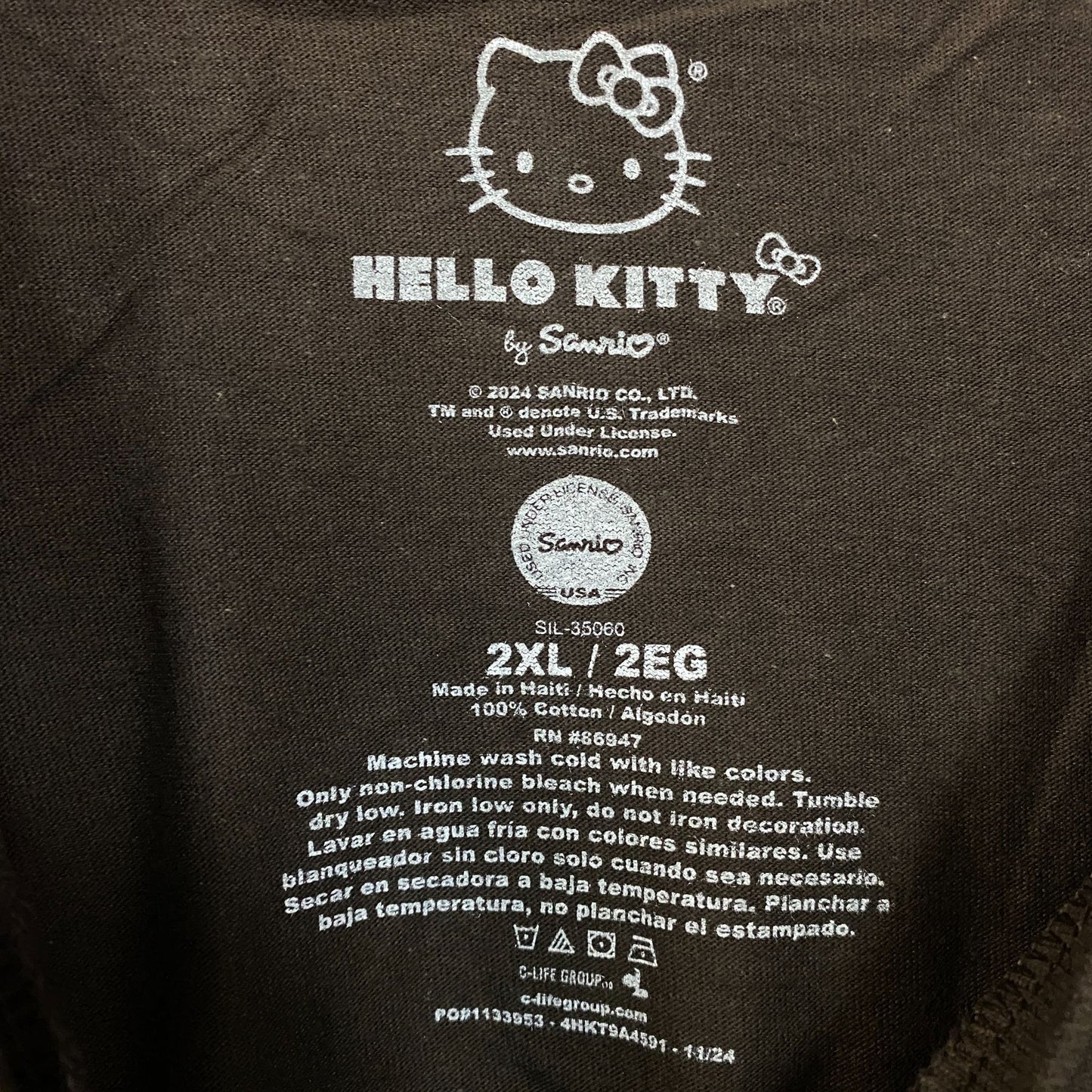 Sanrio Hello Kitty Desert Rodeo Howdy Partner Cute Graphic T-Shirt 2XL