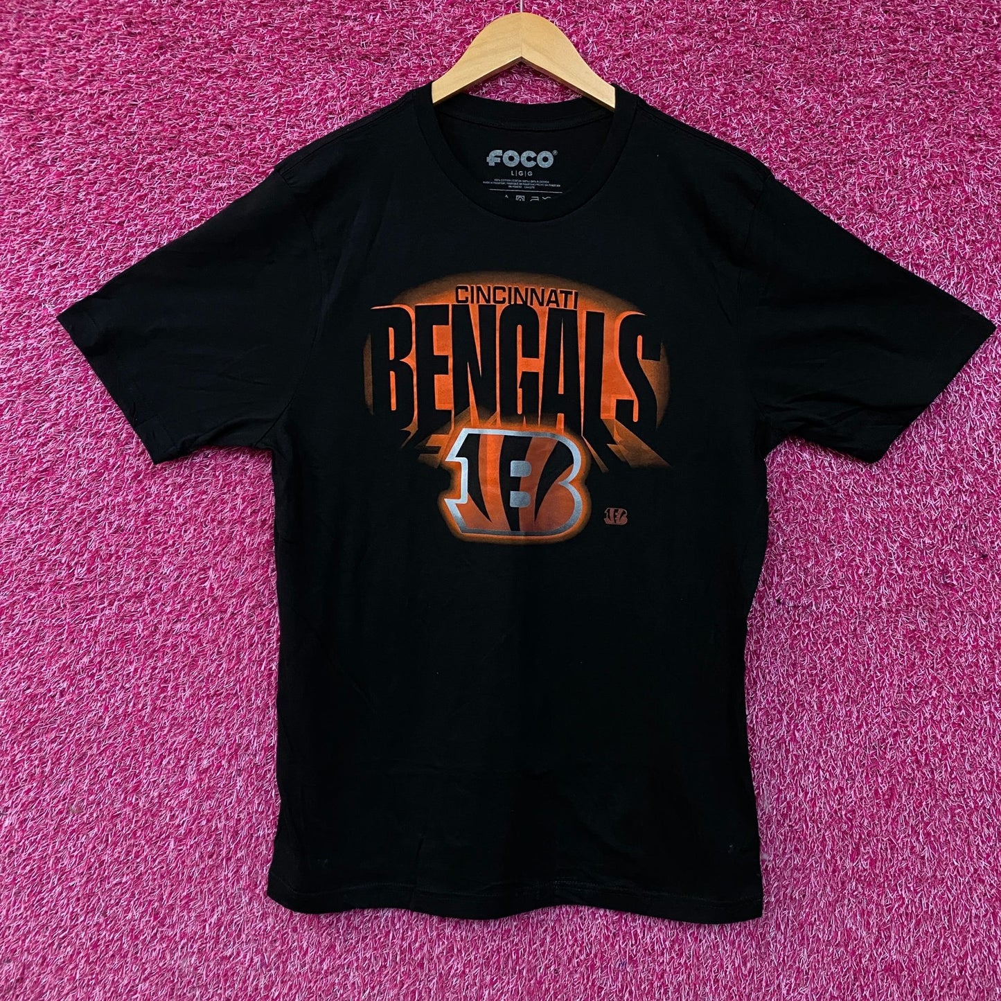 FOCO NFL Cincinnati Bengals Team Logo Graphic T-Shirt Large