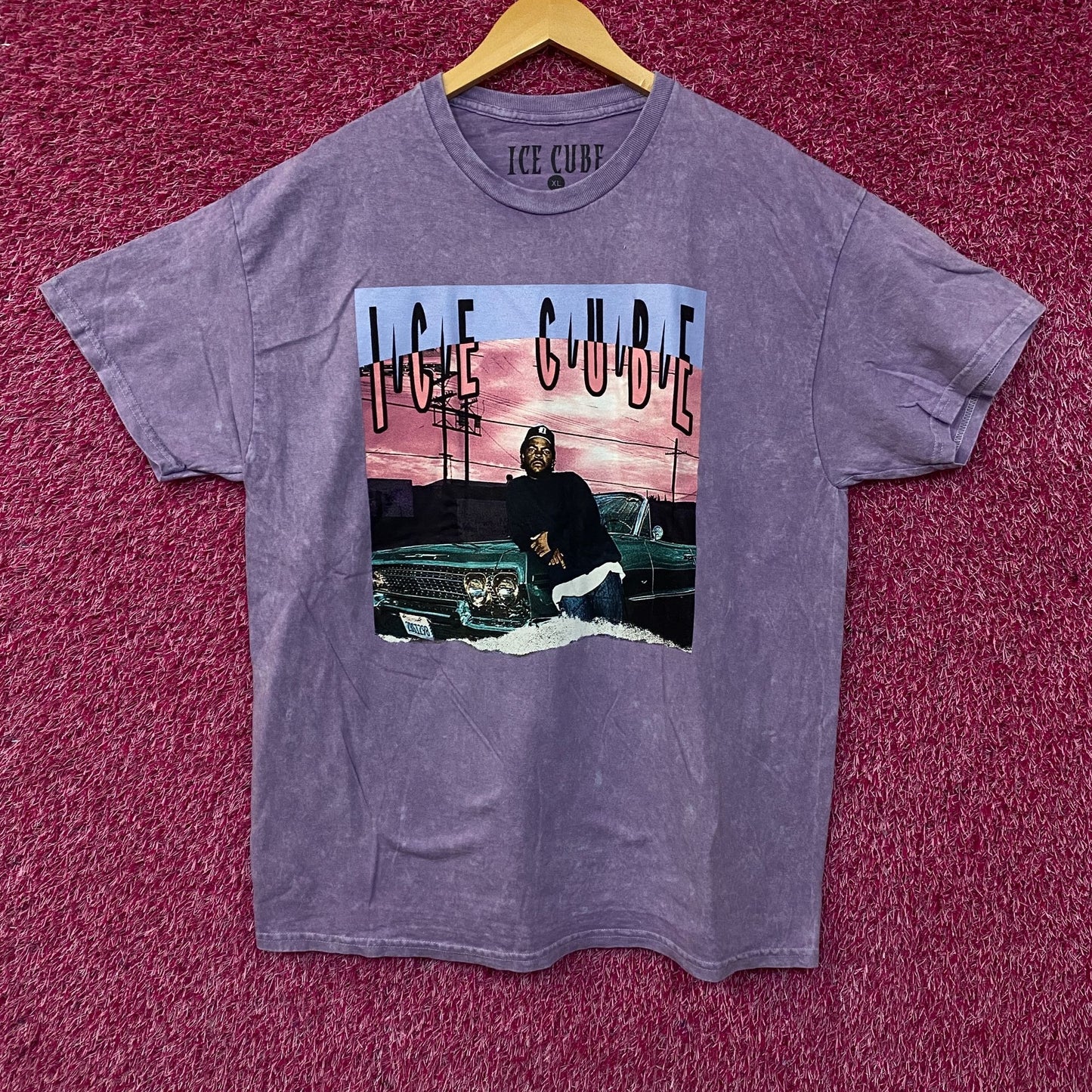 Ice Cube It Was A Good Day Lavender Graphic T-Shirt XL