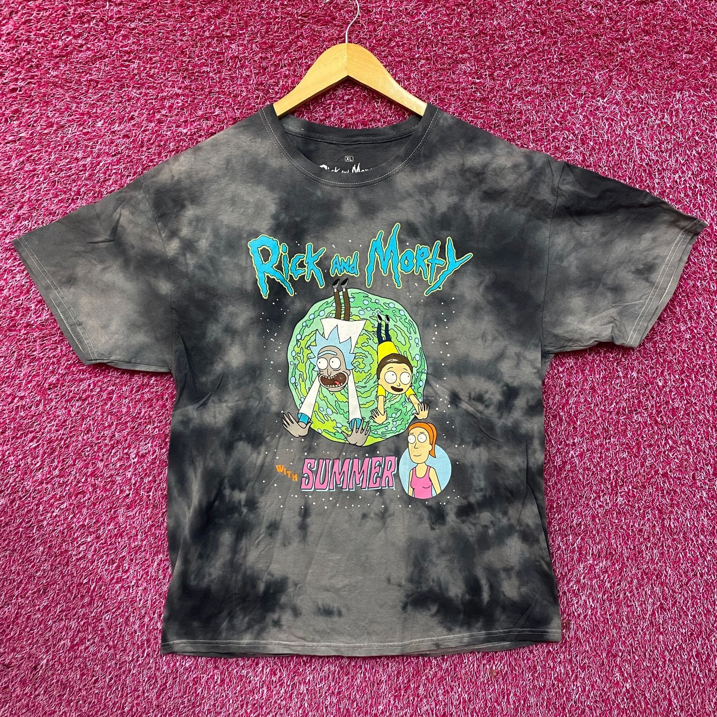 Adult Swim Rick & Morty with Summer Tie Dye T-Shirt Size XL