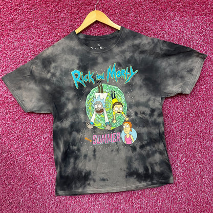 Adult Swim Rick & Morty with Summer Tie Dye T-Shirt Size XL