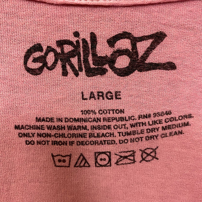 Gorillaz Cracker Island Standing Group Pink T-Shirt Large