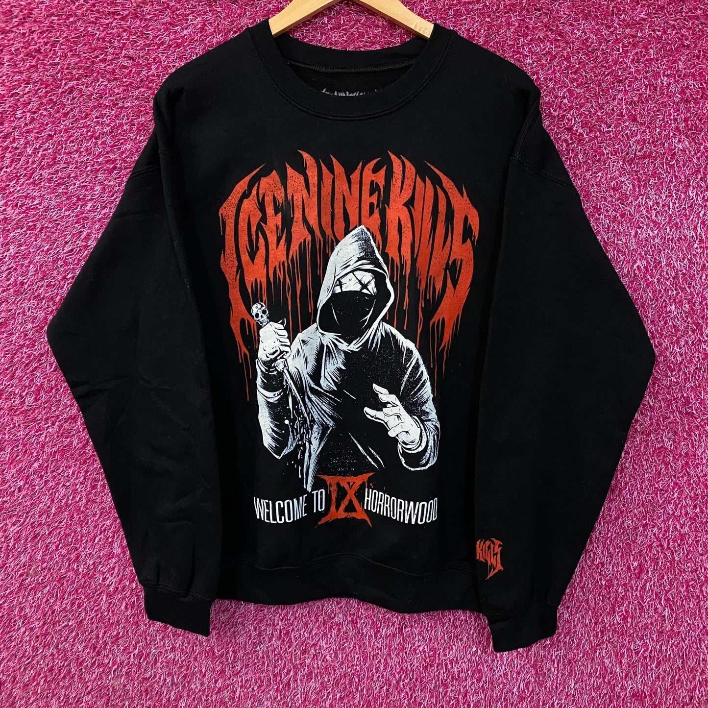 Ice Nine Kills Welcome To Horrorwood Metalcore Graphic Sweatshirt XL
