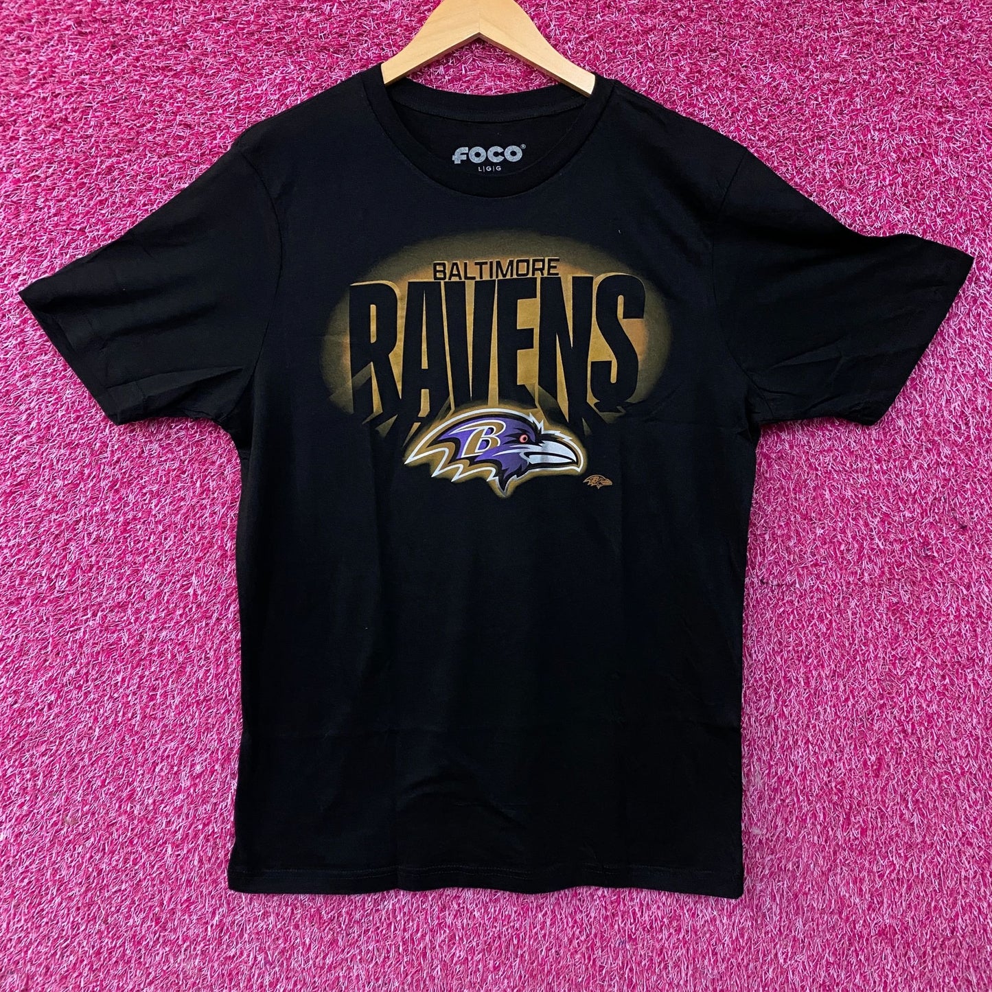 FOCO NFL Baltimore Ravens Team Logo Graphic T-Shirt Large