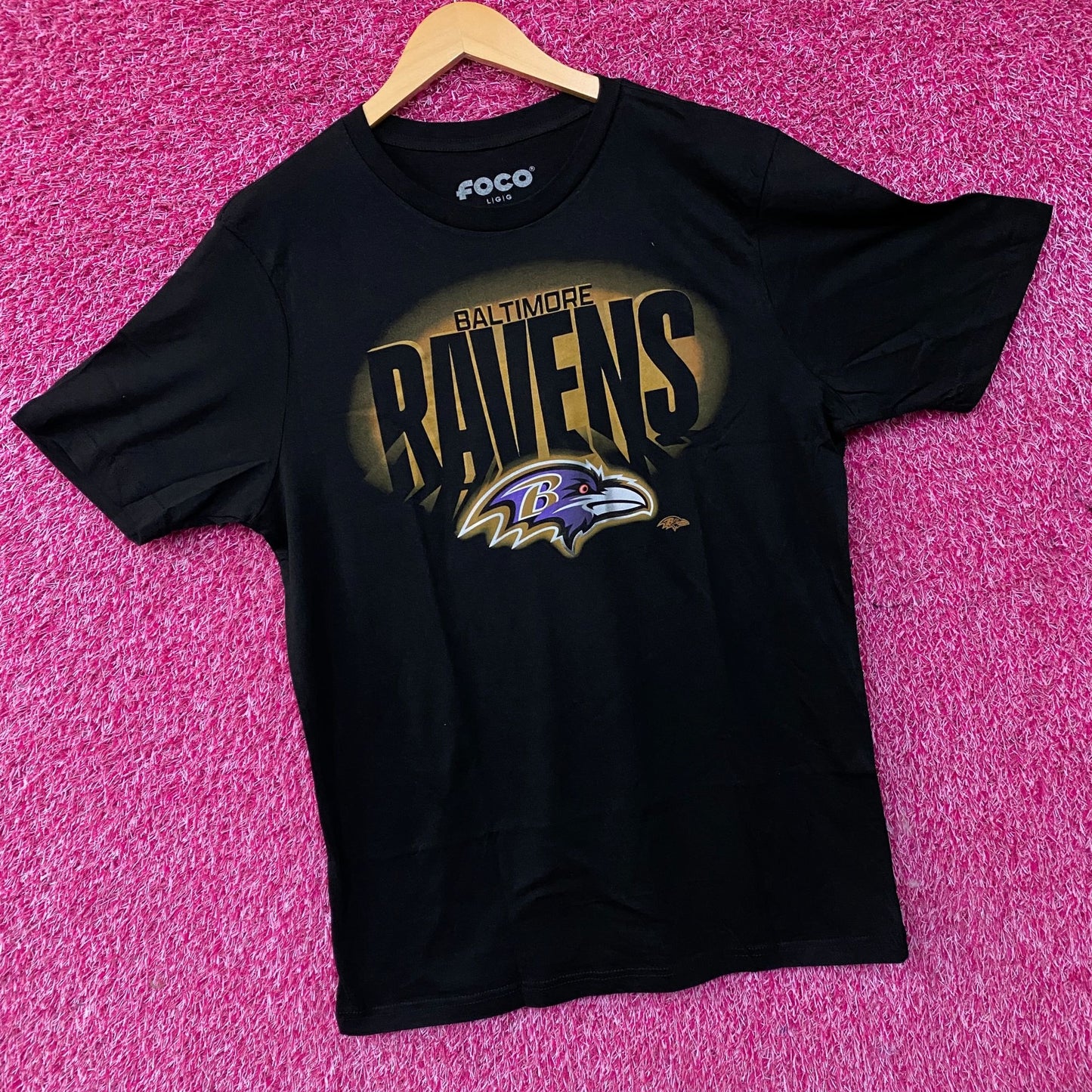 FOCO NFL Baltimore Ravens Team Logo Graphic T-Shirt Large